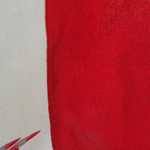 Salvatore Ferragamo Red and Cream Floral Scarf Made In Italy - Picture 14 of 16